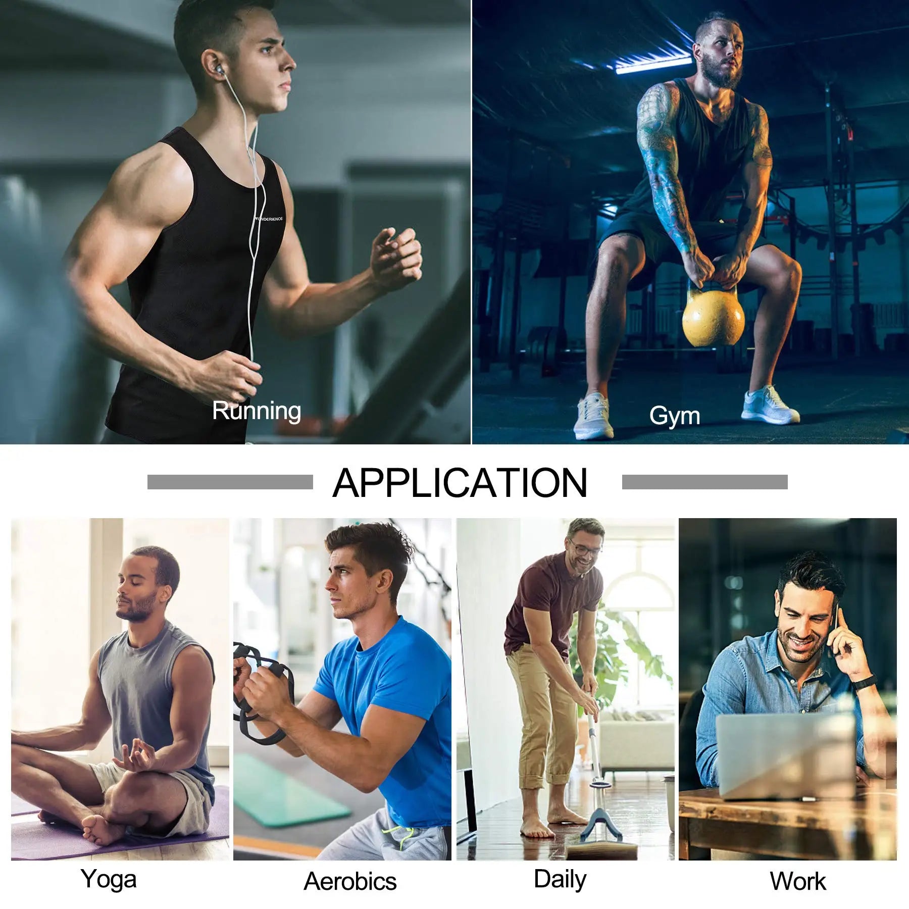 Men Sweat Workout Tank Top Shaper Sauna Vest Sweat Suit Shapewear Tank Top Workout Weight Loss Body Sweatsuit Exercise Fitness
